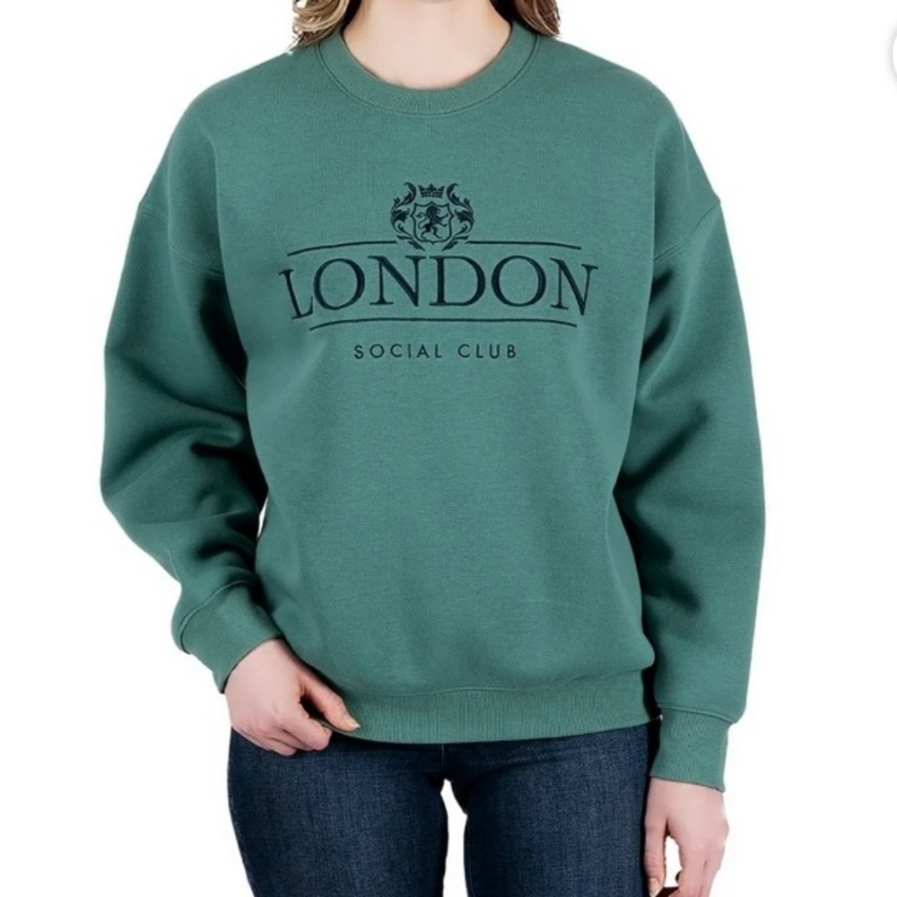 Green London Social Club Sweatshirt size Large